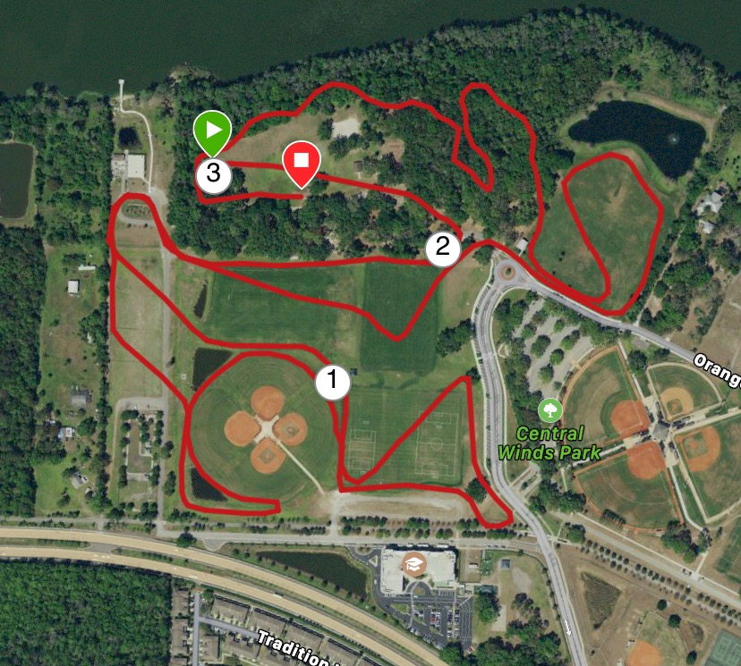 Central winds xc course